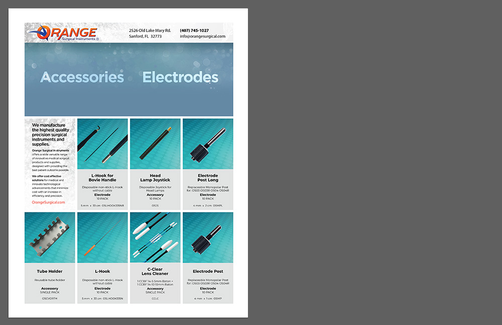 Accessories + Electrodes Brochure